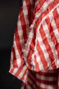 Organic Cotton Gingham Seersucker - Cupid