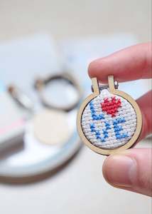 Mini Hoop Cross Stitch Kit: Love Letters