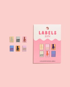 Haberdashery: Metallic Mini Hands Woven Labels