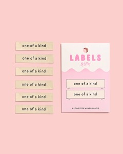 Haberdashery: One Of A Kind Woven Labels