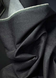 12.5oz Cotton Denim, Black