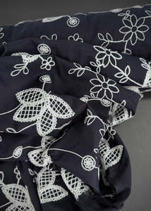Fabric: Clementine - Embroidered Cotton Lawn