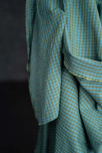 Fabric: Springwater Organic Cotton Linen Gingham Fabric