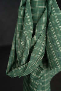 Fabric: Hispi Organic Cotton Linen Check Fabric