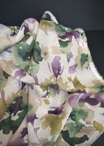 Fabric: Soft Wash Floral Linen - Violet