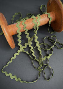Pure Cotton Ric Rac, Olive