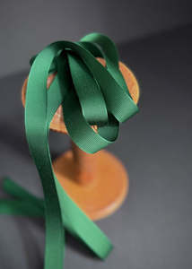 Bemberg Grosgrain Tape. 19mm. Pine Green