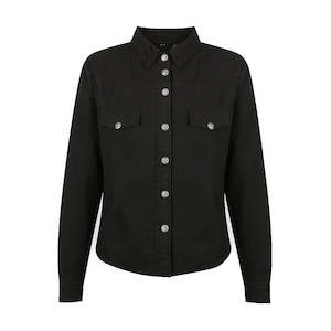 Womens Motorcycle Jackets: Savannah Moto Shirt - Black Mesh