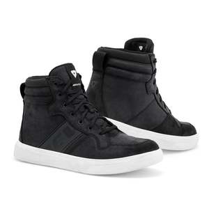 Street Commuting Motorcycle Gear: Kick Shoes - Black-White - FINAL SALE