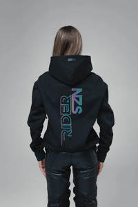 Street Commuting Motorcycle Gear: Storm Unisex Armoured Hoodie - Dark Holo