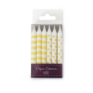 Products: Limoncello Stripes & Spots Candles
