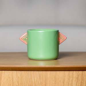 Stoneware Pots with Cat Ears Design