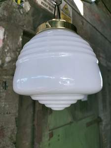 Reproduction Lighting: Reproduction   Hand Blown Domec