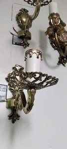 Wall Lights: Lovely Brass Single Wall Sconce   WS99
