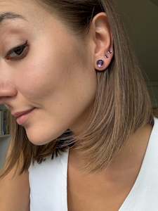 Amethyst Earrings Set