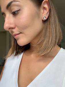 Clear Quartz Earrings Set