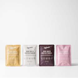 Products: Bone Broth Protein Powder Single Serve 4 Pack - Mixed