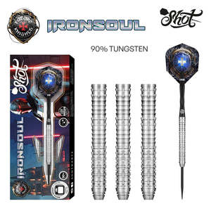 Darts: Future Knights Ironsoul Steel Tip Dart Set-90% Tungsten Barrels