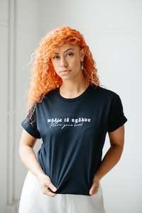 Whāia tō Ngākau, Follow Your Heart T-Shirt - Navy