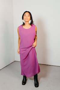 New Arrivals: Pou – Muscle Back Slip Dress in Fuchsia