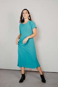 New Arrivals: Ngāwari – T-Shirt Sleeve Styled Dress in Turquoise