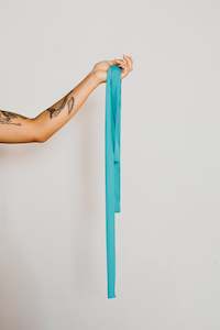 Tie Accessories: Thin Sash Tie in Turquoise