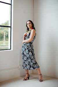 Lucky Last: Mahara – Rose Print Slip Dress