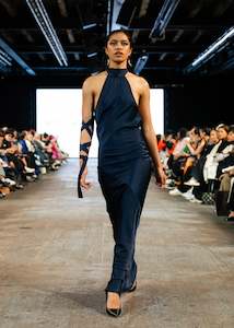 New Arrivals: Tātai Halterneck Dress in Midnight
