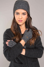 Products: Koru Fingerless Gloves - Possum Merino K050