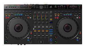 DJ Equipment: AlphaTheta DDJ-GRV6 4-Channel Performance DJ Controller for Rekordbox & Serato DJ Pro