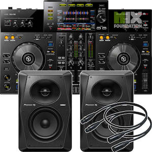 Dj Controller Packages: Pioneer XDJ-RR All-In-One DJ Systems for Rekordbox X VM-50 Monitors Package