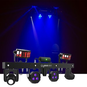 Chauvet GIGBAR MOVE + ILS - 5 in 1 LED Effect Light (Moving Heads, Derbys, Pars,&hellip;