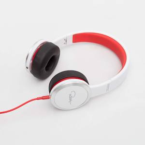 Rza Wesc: RZA STREET Headphones w/ 3-Touch Handsfree Unit - Rare White/Red Model