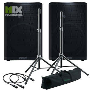 Sale Live Sound Pa: QSC CP12 | 2KW Powered 12" Speakers & Stands Package System