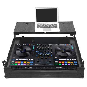 Sale: UDG Ultimate Flight Case Rane PERFORMER / FOUR Black Plus (Laptop Shelf + Wheels)