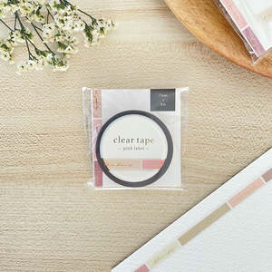 All Washi Tapes: Clear Tape - 7mm | Pink Label