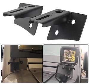 A-Pillar Work Light Spotlight Mounting Brackets 2pc - Jeep Wrangler JK 2007-2017&hellip;
