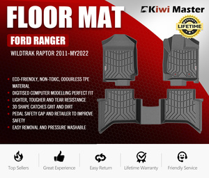 Products: KIWI MASTER 3D TPE Car Floor Mat for Ford Ranger Wildtrak Raptor 2011- Jun 2022 PX PX2 - MJs Trading NZ- One-Stop for Jeep Wrangler Accessories