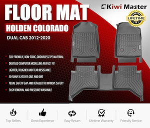 KIWI MASTER 3D TPE Car Floor Mats Fit Holden Colorado Dual Cab 2012-2020 - MJs T&hellip;
