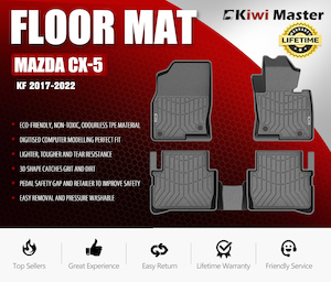 KIWI MASTER 3D TPE Car Floor Mats Fit Mazda CX-5 KF 2017-2022 - MJs Trading NZ- &hellip;
