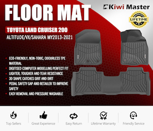 KIWI MASTER 3D TPE Car Floor Mats Liner fit Toyota Land Cruiser 200 Altitude/VX/&hellip;