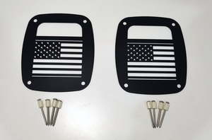 Taillights Guard Cover Protector 2pcs - Jeep Wrangler TJ 1997-2006 (Flag Type) -&hellip;