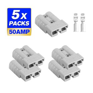 Products: Atem Power 5 x Anderson Style Plug Connectors 50 AMP 12-24V 6AWG DC Power Tool - MJs Trading NZ- One-Stop for Jeep Wrangler Accessories