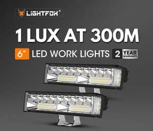 Products: Pair 6inch Osram LED Work Lights 1Lux @ 300m 10,098 Lumens Side Shooter - MJs Trading NZ- One-Stop for Jeep Wrangler Accessories