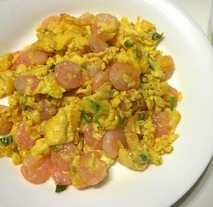 Products: Stir fried prawn with egg