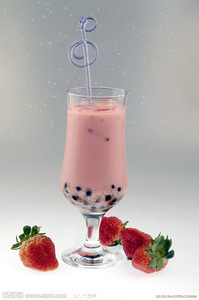 Products: Strawberry milk tea