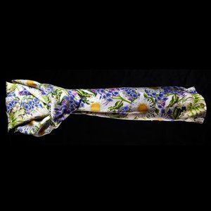 Products: Sue Wickison Design – Satin Silk Scarf Marlborough Rock Daisy