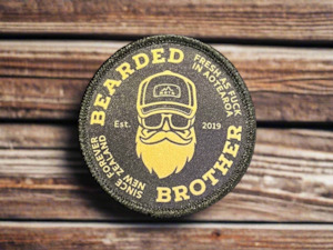 Woven Badge Caps: Bearded Brother Badge