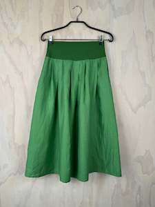 Juna Pleat Skirt - Leaf