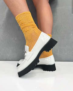 100 Under: Minx Sockettes - Slouch Sox / Mustard